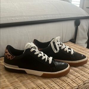 Stylish Black and Brown Women's Sneakers